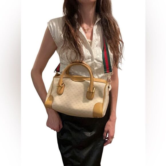 Gucci brown micro Gg small tote - Picture 1 of 12